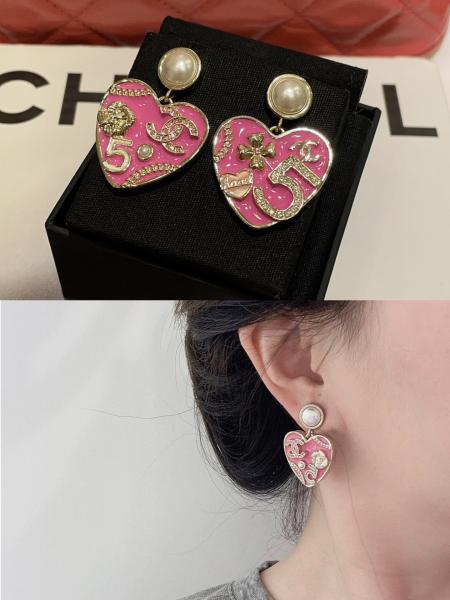 Pink Diamond Luxury Designer Earrings Anti Allergy Aesthetic Gold Luxury Earrings