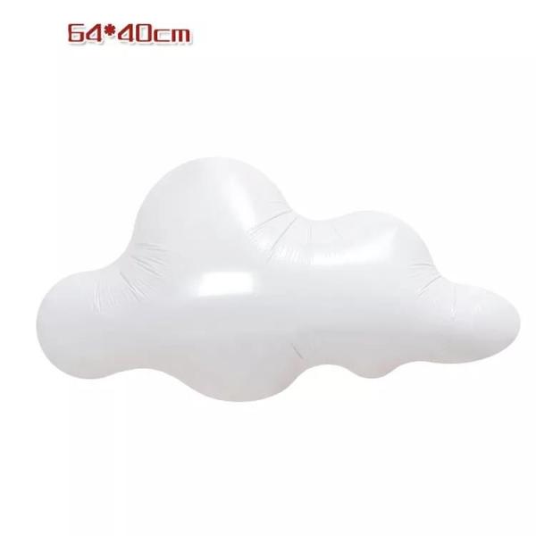 Balão inflável branco bonito do hélio da folha da nuvem da promoção por atacado dos brinquedos das crianças para fontes do partido