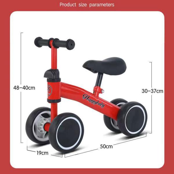 Four-Wheel Balance Bike Scooter for Young Children Easy to Learn Walking NO Footrest