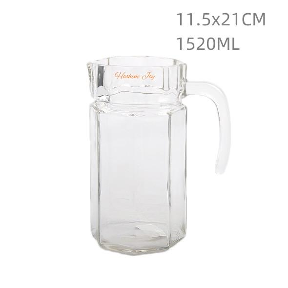 OEM Jarro de água de vidro transparente Jarro de bebida de vidro de cozinha transparente