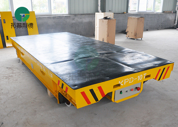 10 Ton Rail Powered Motorized Inter Bay Slab Transfer Cars For Material Transport In Workshop