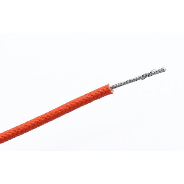 High Temperature Resistant Wire , Fiberglass Braided Wire