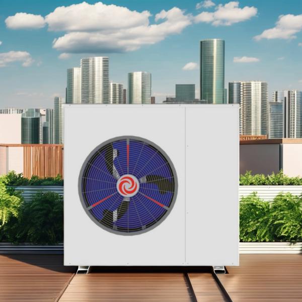 9 kw Air to Water R410A Heat Pump Water Heater Wrmepumpe with Flexible Installation