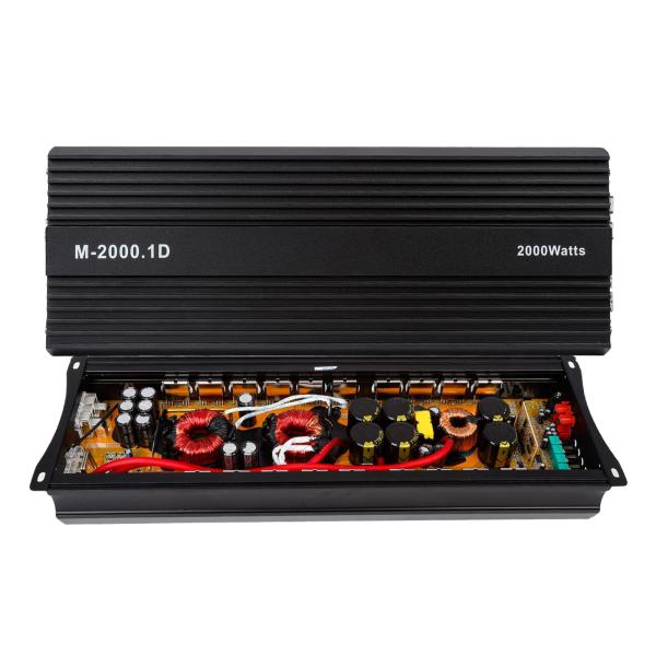 High-Power 12V 2000W Car Audio Power Amplifier 2000 Watt Mono Class D Subwoofer with Crossovers
