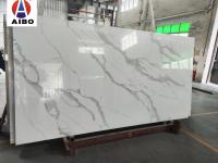 Dalle en pierre de quartz blanc à haute densité de Calacatta pour Benchtop.
