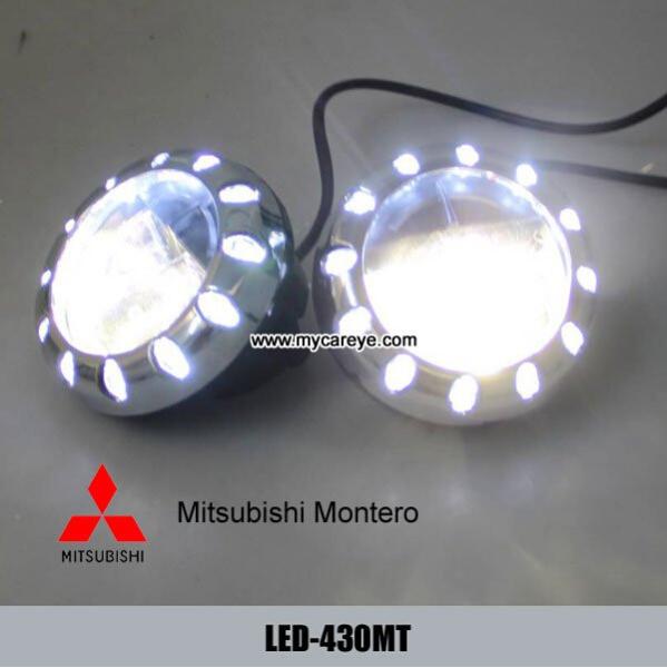 Mitsubishi Montero car front fog lamp assembly LED DRL daytime running lights