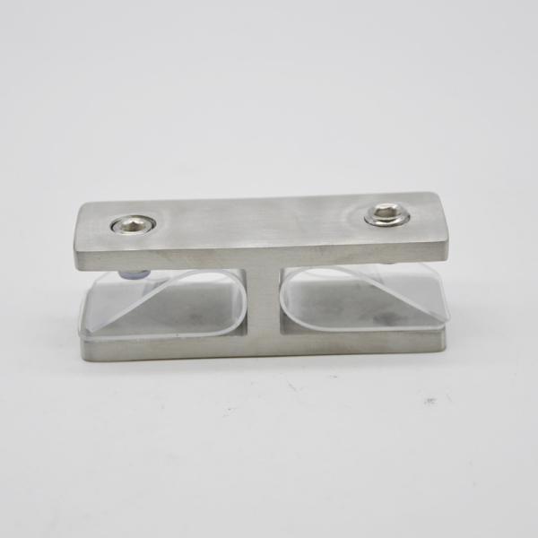 Stainless steel Glass Clamps 180 degree RS2313 plus, 80X25mm, thickness 5mm, SS304 satin, mirror, black