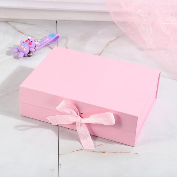 Recycled  Luxury Rigid Cardboard Folding Gift Box Custom Printed Embossing