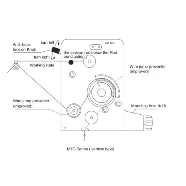Durable Coil Winder Tensioner For Inductor / Coil  Production Line , Fine Wire 0.025-0.12mm
