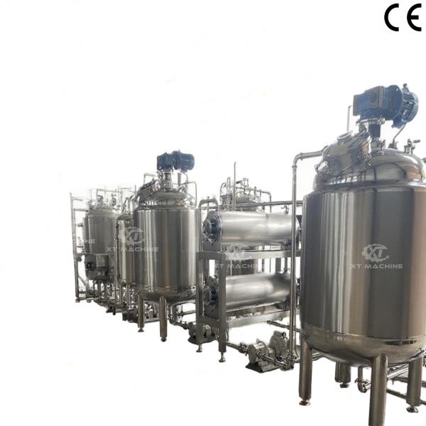 2000kg/h High Efficiency Fully Automatic Peanut Butter Production Line Adopts PLC Program Control And Easy Operate