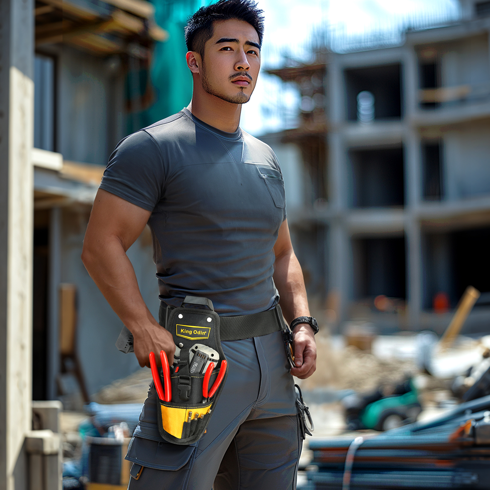 Quick Release Buckle, Customized, Sturdy and Durable Electric Drill Bag, Tool Bag, , Clip-on Tech System Electric Tool Bag