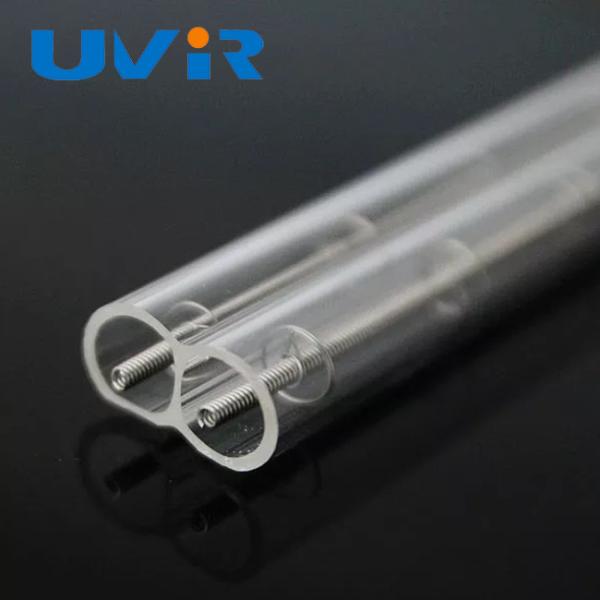 Chauffage infrarouge à tube double en quartz clair 15x33mm