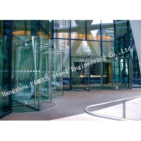 Современные электрические двери фасада Револинг стеклянные для лобби гостиницы или торгового центра