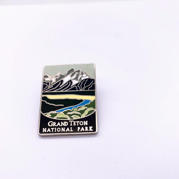 Fashion Custom Enamel Pin Badges , Engraved Brass Lapel Pins For Promotional