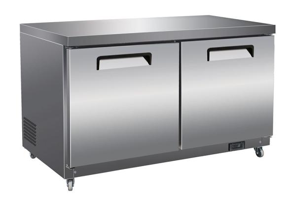 Easy Cleaning Commercial Undercounter Freezer , 2 Door Undercounter Freezer
