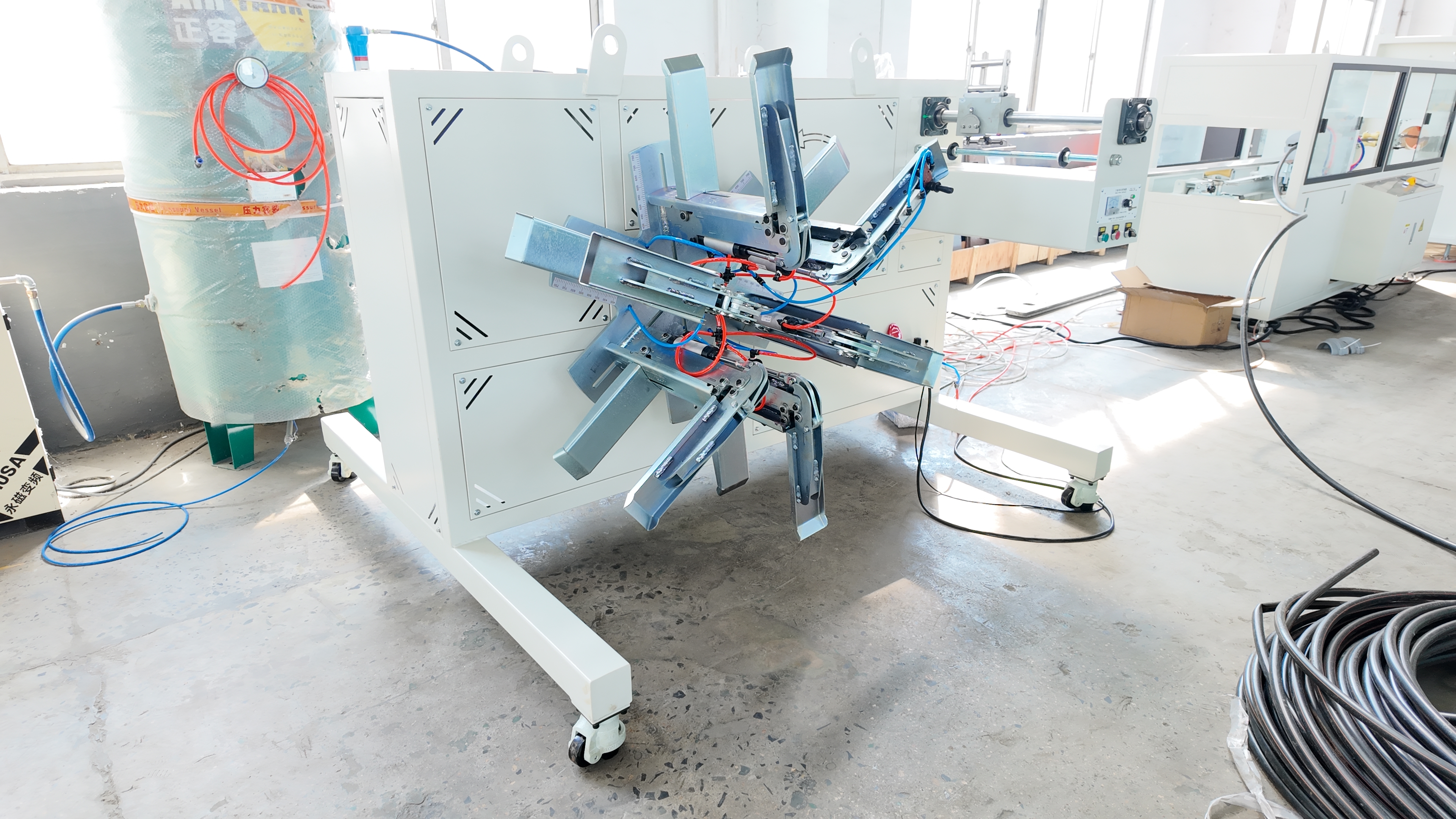 High Performance Semi Automatic Pipe Coiler with PLC HMI System