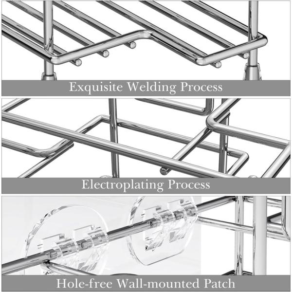 Customized Rustproof Unique Toothbrush Holder for Bathroom, Kitchen and Living Room