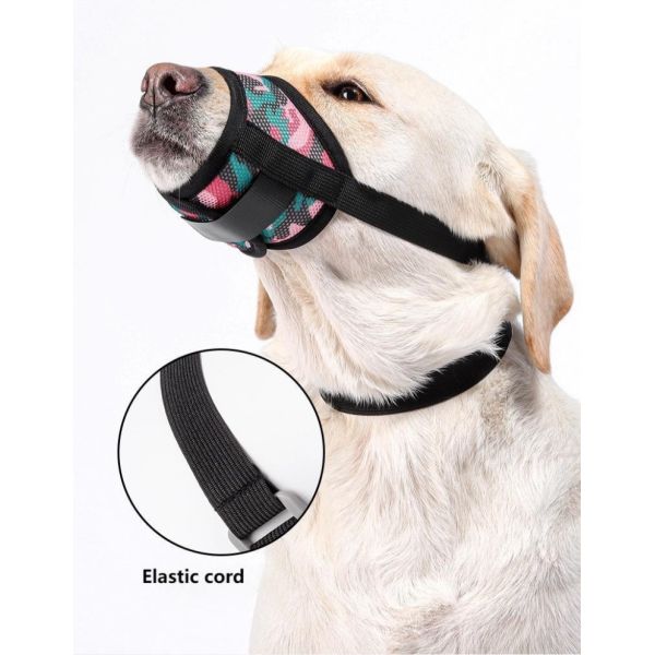 Breathable  Anti Bark Muzzle Anti Swallowing Adjustable Calming Muzzle For Dogs