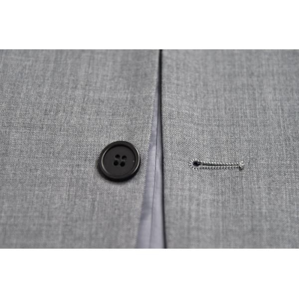 MG Mens 2 Piece Suit Grey Mel Suit Customized Fabric ISO9001 Certification