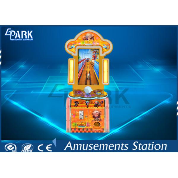 Machines commandées de jeu d'amusement de manette de Parkour de souterrain de poussoir de pièce de monnaie d'enfants