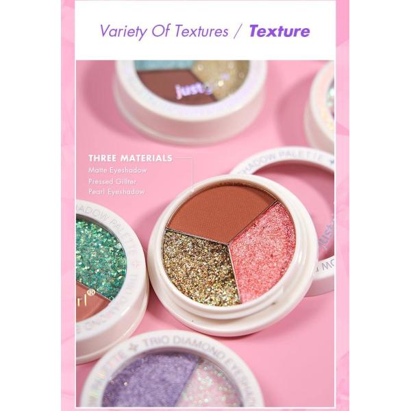 Custom 3 Colors Duochrome Eyeshadow Palette Perfect For All Skin Tones