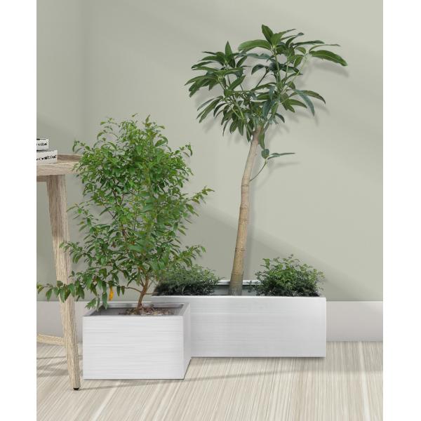 40cm Customized Outdoor Stainless Steel Trough Planter