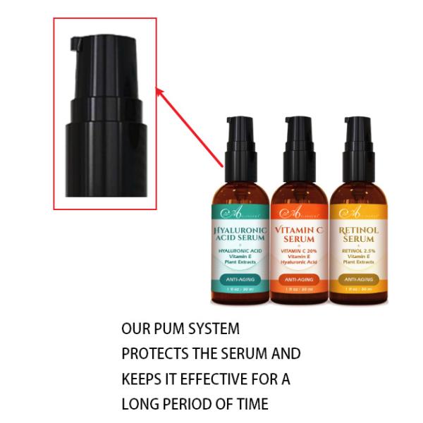 GMP Organic Face Serum Skin Care Set Anti Wrinkles Retinol Vitamin C Serum For Female