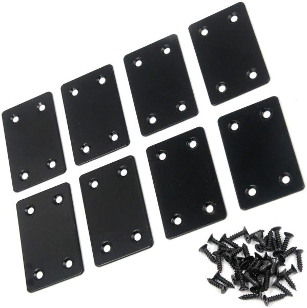 Silver Straight Bracket for Wood Furniture Corner Braces Joint Furniture Shelf Bracket