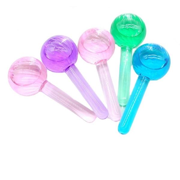 Blue Facial Roller Cold Skin Massagers for Facials Green Ice Globes Cooling and Tightening Massage Device