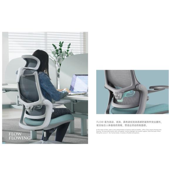 Ergonomic High Back Swivel Chair With Footrest Waterproof Easy Maintenance