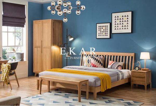 New Modern Simple Wooden Clothes Double Doors Wardrobe Design Furniture Bedroom