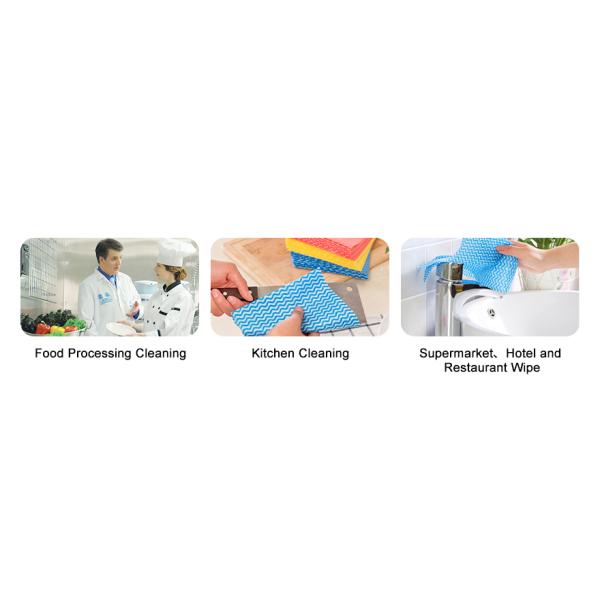 All Purpose 125gsm Non Woven Cleaning Cloths For Kitchen
