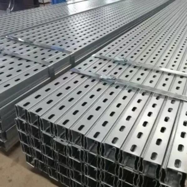 Galvanized Or Stainless Steel Unistrut Channel C Strut Channel Plain Or Slotted