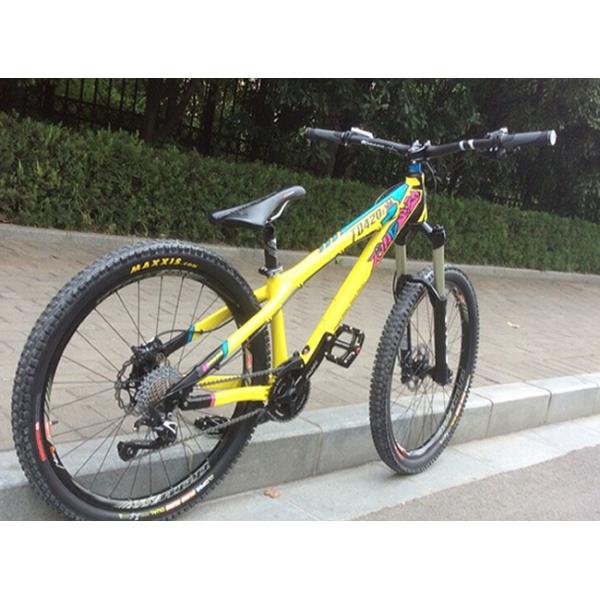 Black 26er Aluminum Dirt Jump Bike Frame Customized Painting Design