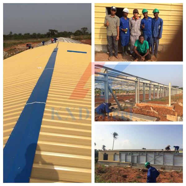 Быстрая сборка Промышленные сборные стальные здания Металлические сборные здания заводов