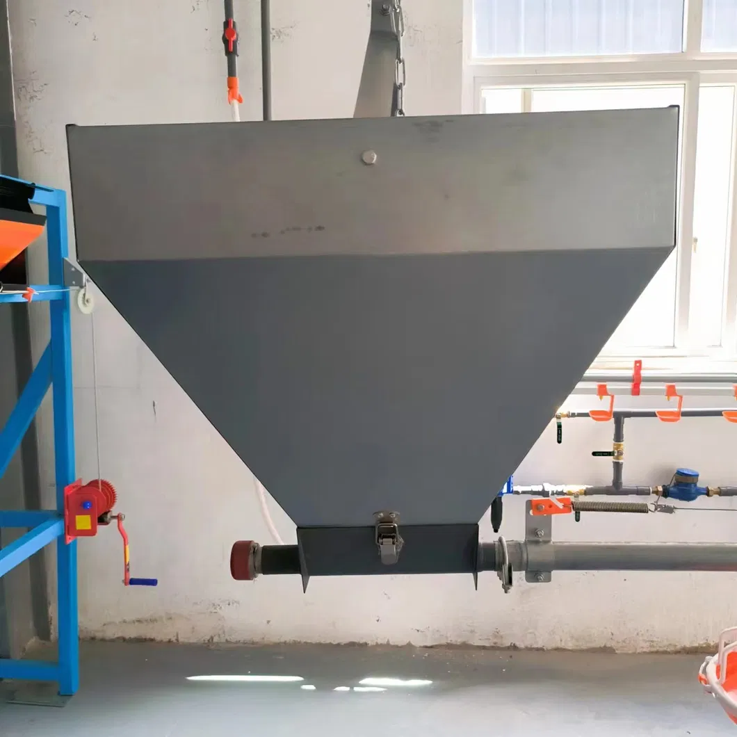 Quick Cleaning Automatic Pan Feeding System For Broiler Poultry Farms