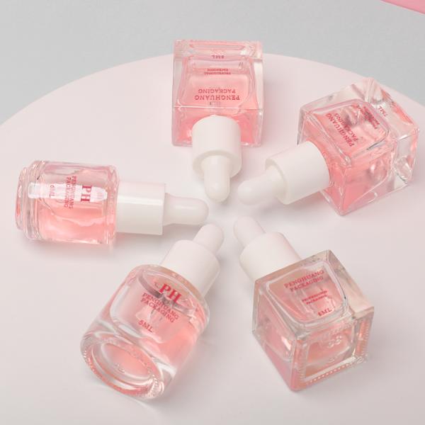 Мини бутылка стекла сыворотки с капельницей 5ml 6ml 8ml подгоняла крася цвет