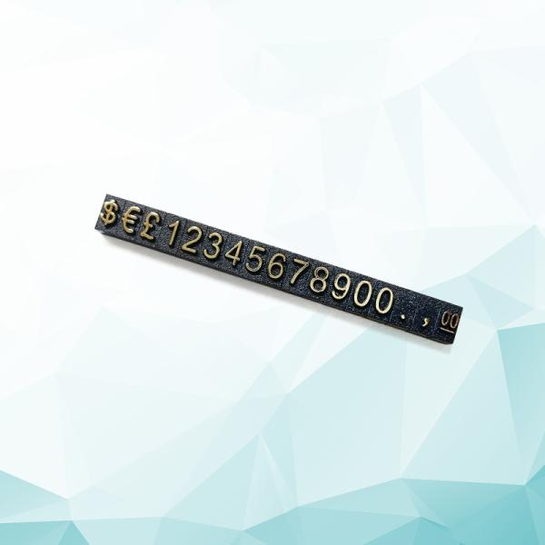 Кубическая форма Чистый черный пластиковый тег для розничных выставок в часовых и ювелирных магазинах