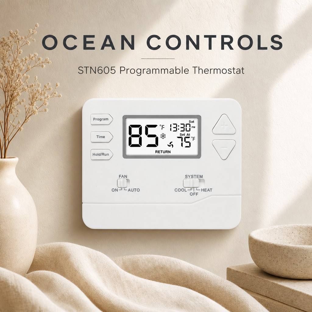 Miuputake 7 Day Programming Electronic Room Thermostat for Energy-Saving Temperature Management