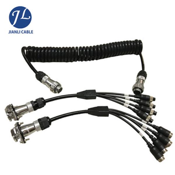 Car Alarm System Rear View Camera Cable With Heavy Duty 5 Pin Mini Din Cable