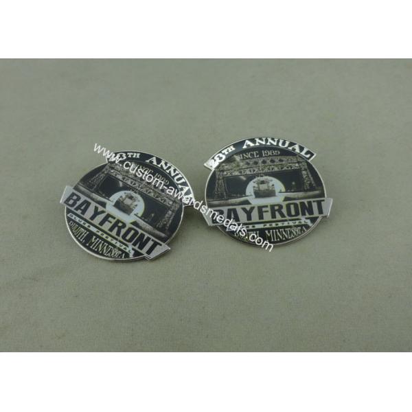 Full Printing Hard Enamel Pin , Brass Stamped Collect Baseball Brooch Iron Lapel Pins