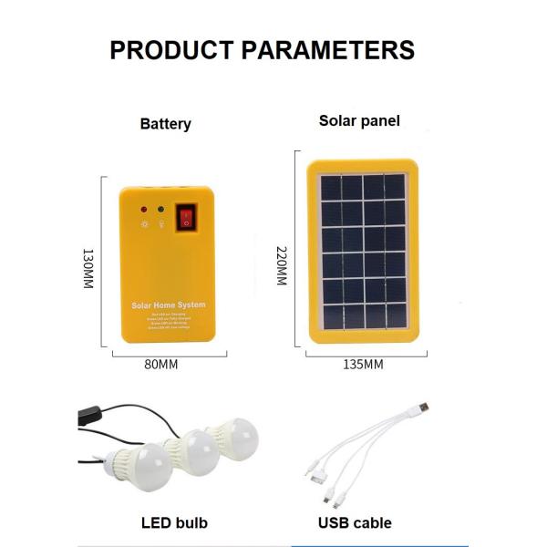 Emergency Solar System Solar Bulb Led Lamp Solar Panel Bulb with 10000 Hours Lifespan