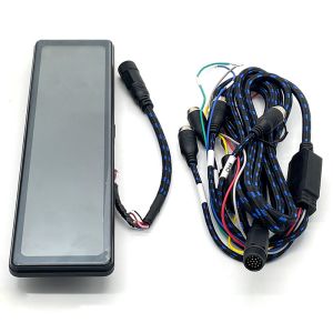 Visión trasera del coche Cuad Split Monitor Control remoto de 4 canales 18-PIN Espejo trasero Veiw para camión autobús