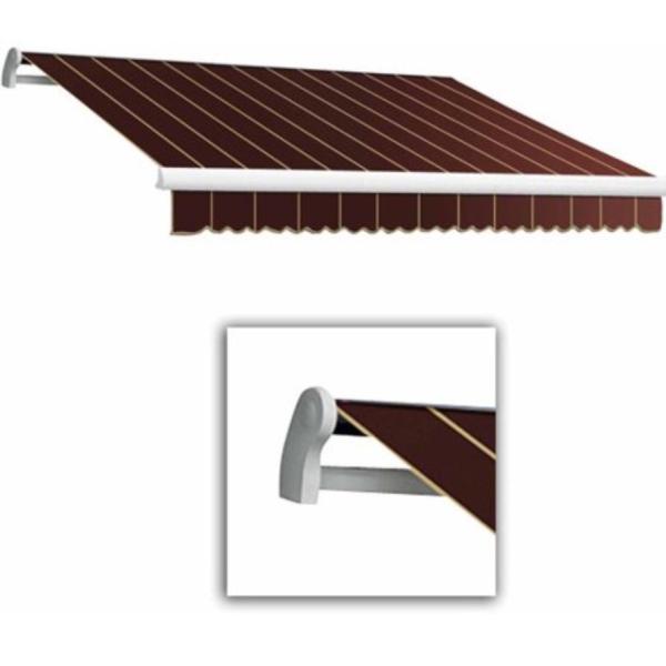 Wall Bracket 3x2m Retractable Manual Awning Window Door Sun Shade Canopy with Fittings and Crank Handle