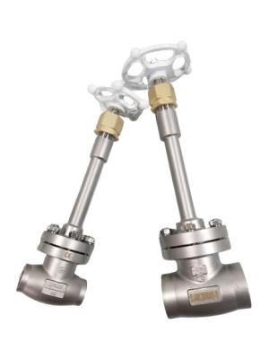 PN40 -196 Degree Socket Weld Globe Valve SS304 SS316 Cryogenic Globe Valve