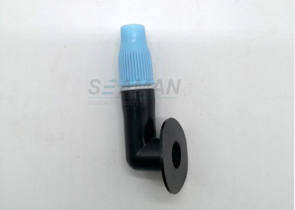 PVC / TPU Air Blow Mouth Oral Tube With Swivel Valve For Swim Safety Buoy Bag