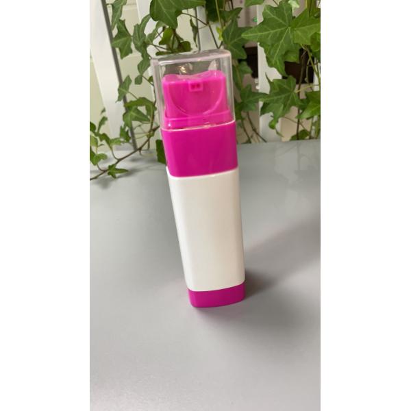 JL-LB309 PET 50ml 80ml Airless Lotion Bottle Dual Chamber With Single Head