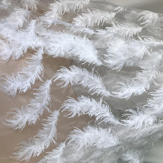 Белое простирание вышило ткани шнурка сетки двором для платья свадьбы/платья вечера