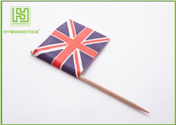 Custom Cocktail Umbrella Picks , Party Food Picks Skewers Cake Decorating Tools 100mm Length