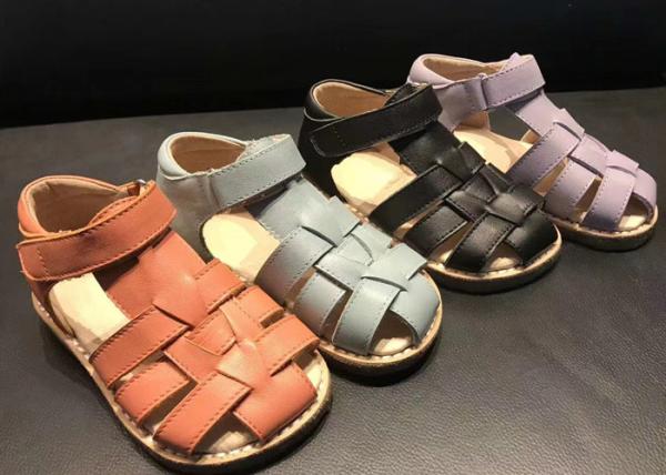 Soft Sole Magic Tape Band Kids Closed Toe Sandals